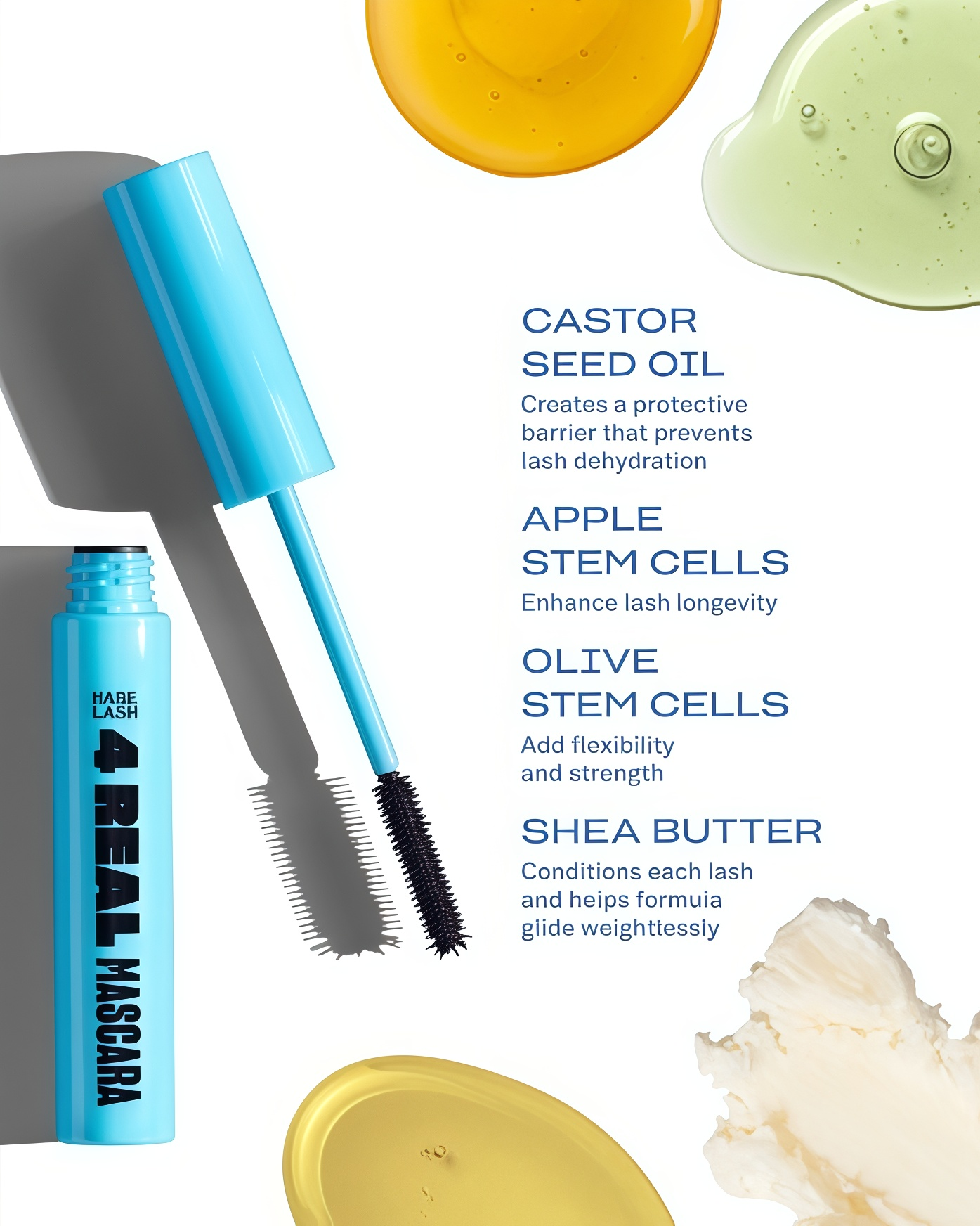 Babe Original 4 Real Mascara Black for Volume, Length, and Lift in Eyelashes, Defined & Flutterly Look, Vegan & Cruelty-Free